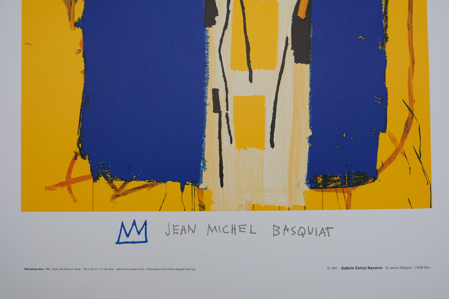 Jean Michel BASQUIAT : Welcoming Jeers - Lithographie signée