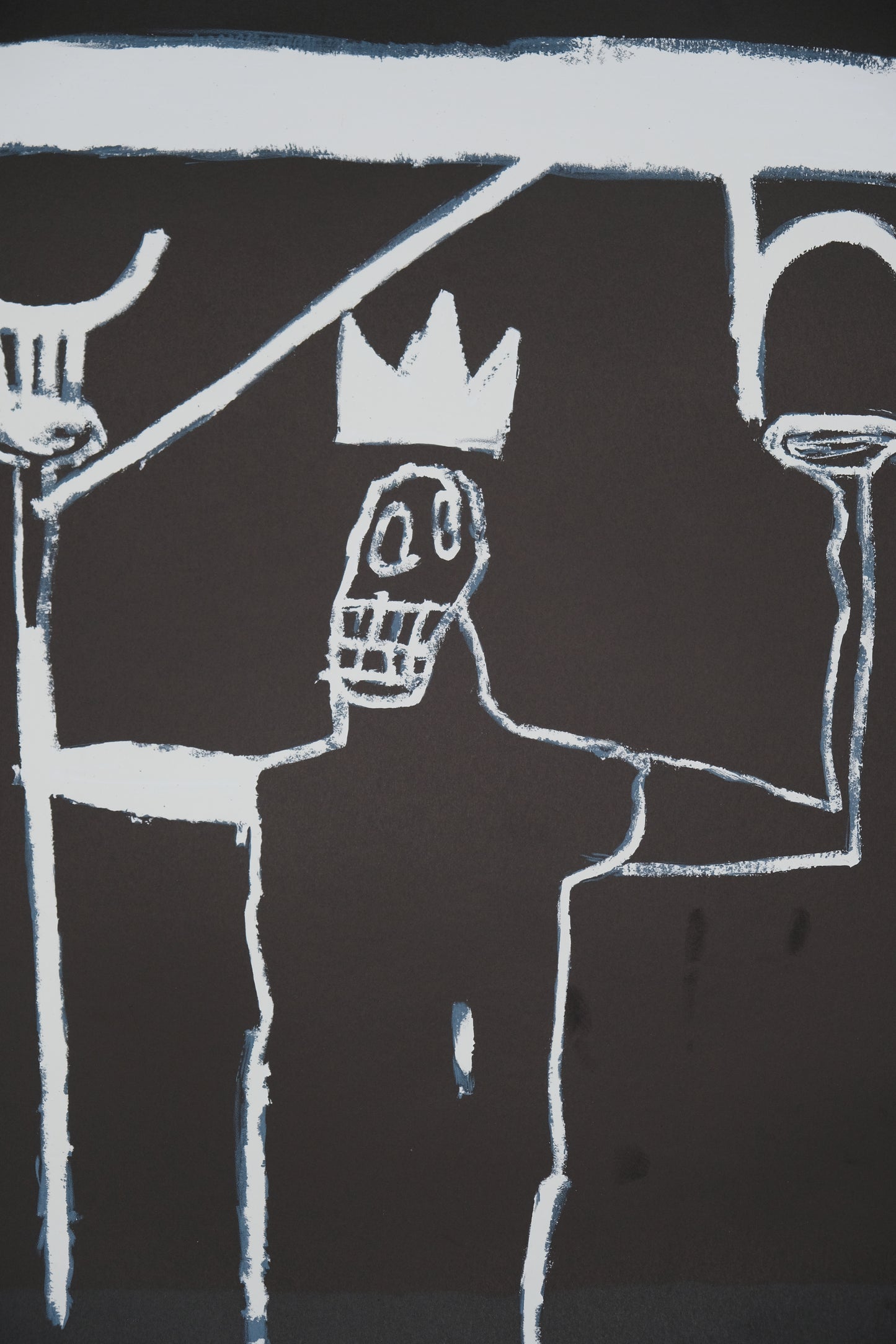 Jean Michel BASQUIAT : Le roi - Lithographie signée