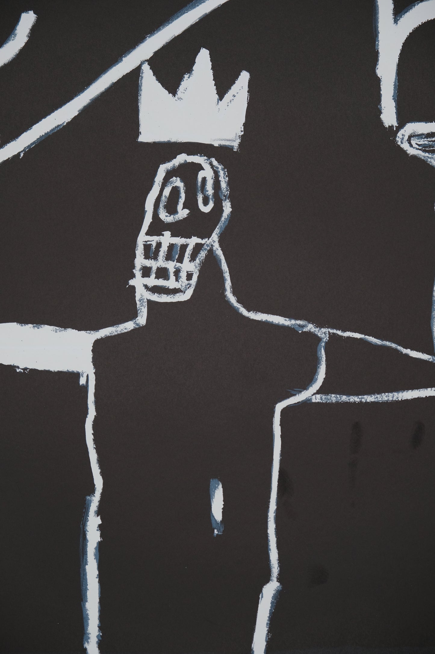 Jean Michel BASQUIAT : Le roi - Lithographie signée