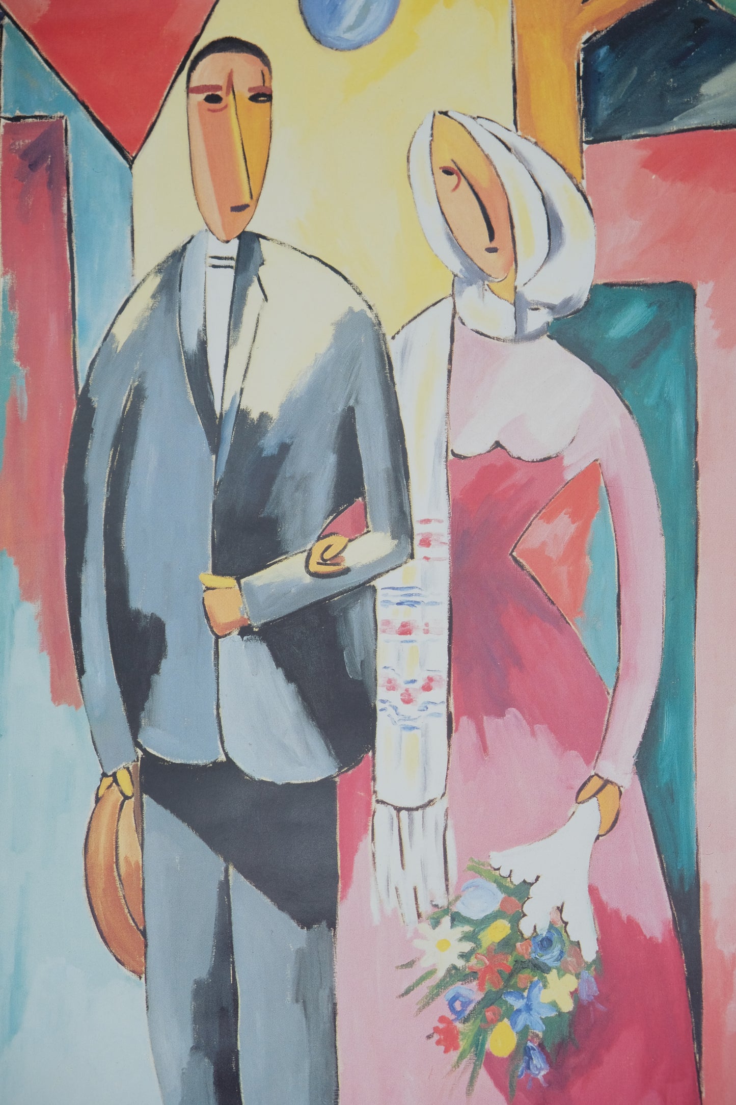 Alberto MAGNELLI : Mari et femme - Affiche originale signée