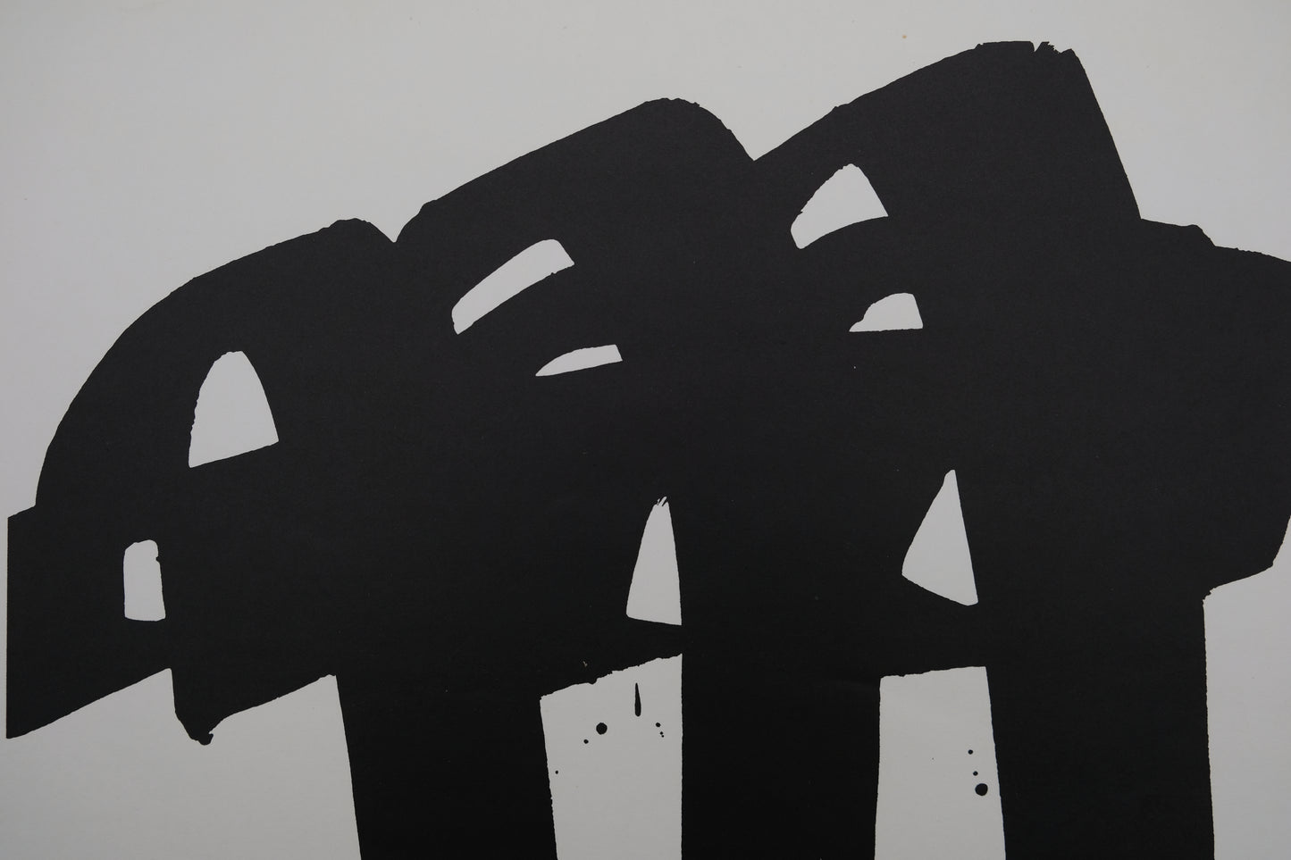 Pierre SOULAGES : Lithographie n°28 - Lithographie
