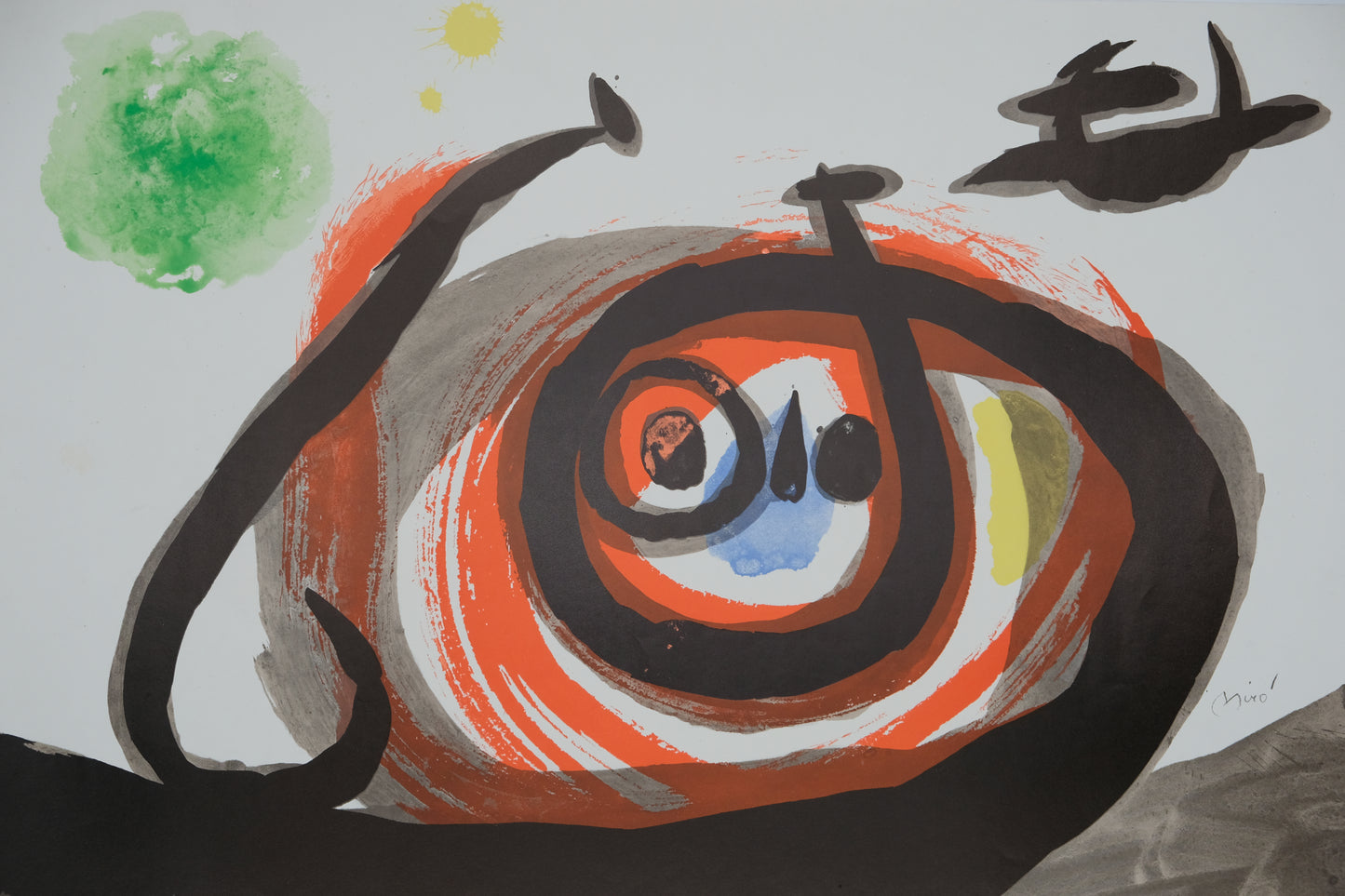 Joan MIRO : Le jardin de sculptures - Affiche originale signée