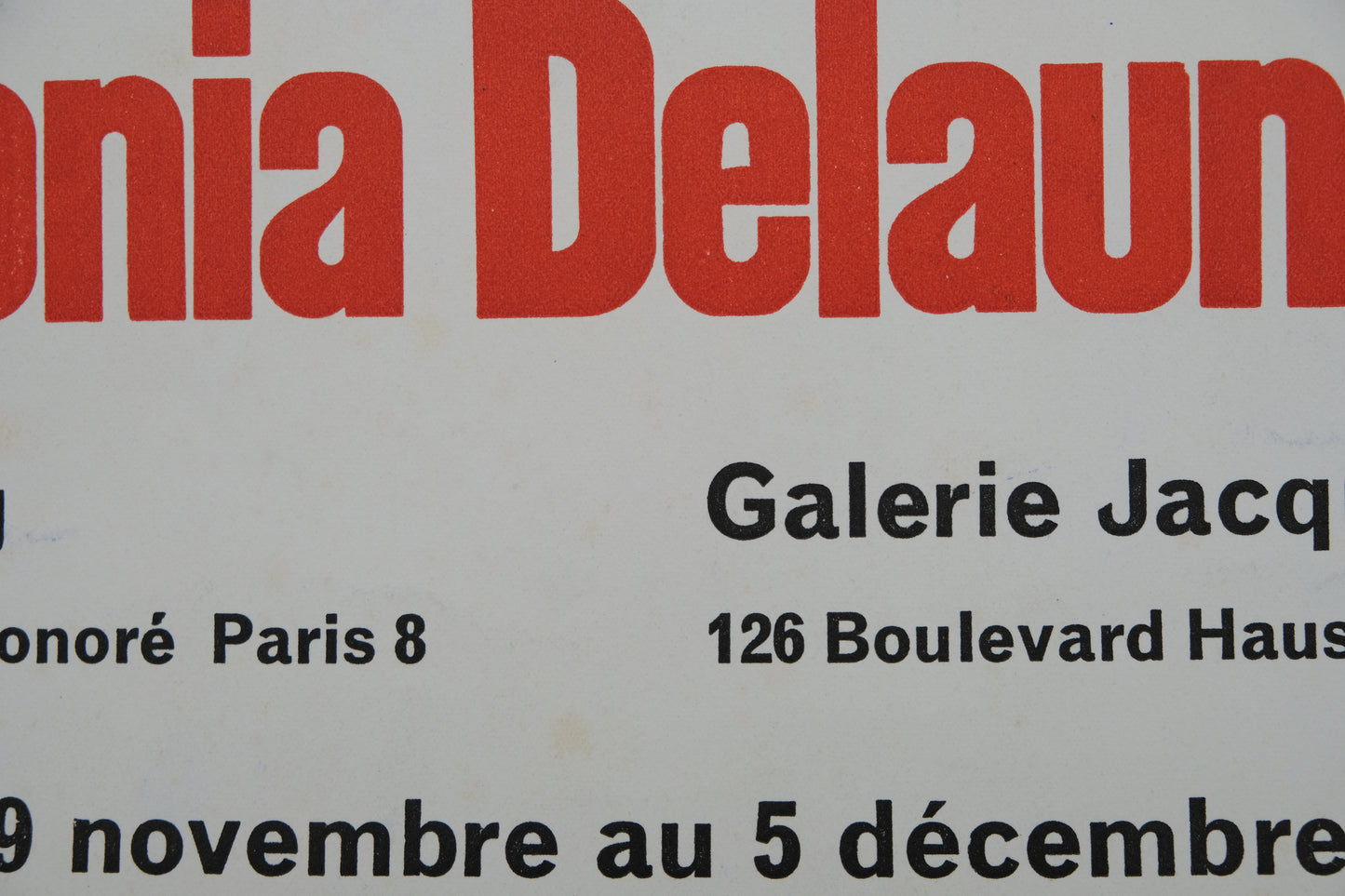 Sonia DELAUNAY : Galerie Bing - Affiche originale d'époque