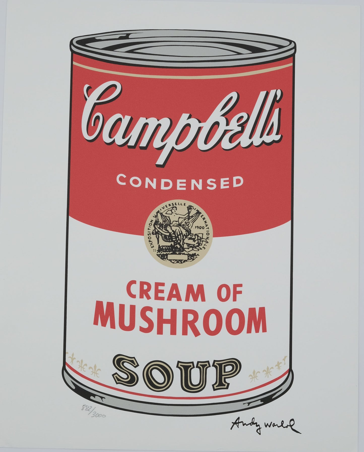 Andy WARHOL : Campbell's Cream of Mushroom soup - Lithographie signée