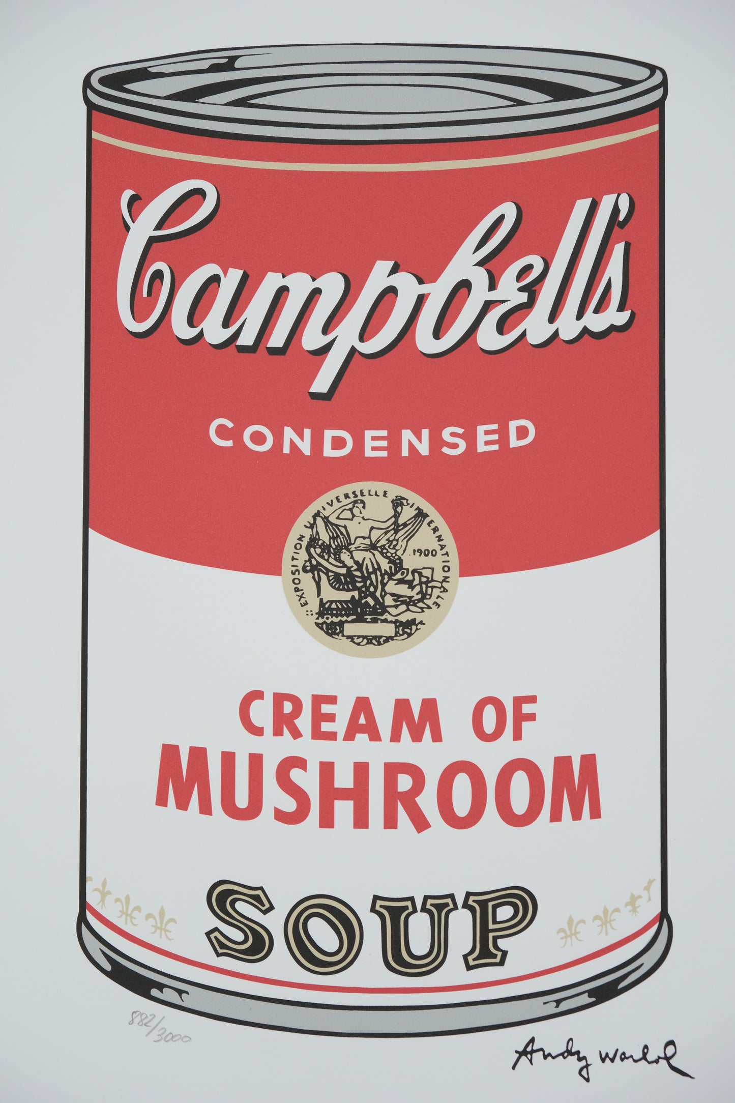 Andy WARHOL : Campbell's Cream of Mushroom soup - Lithographie signée