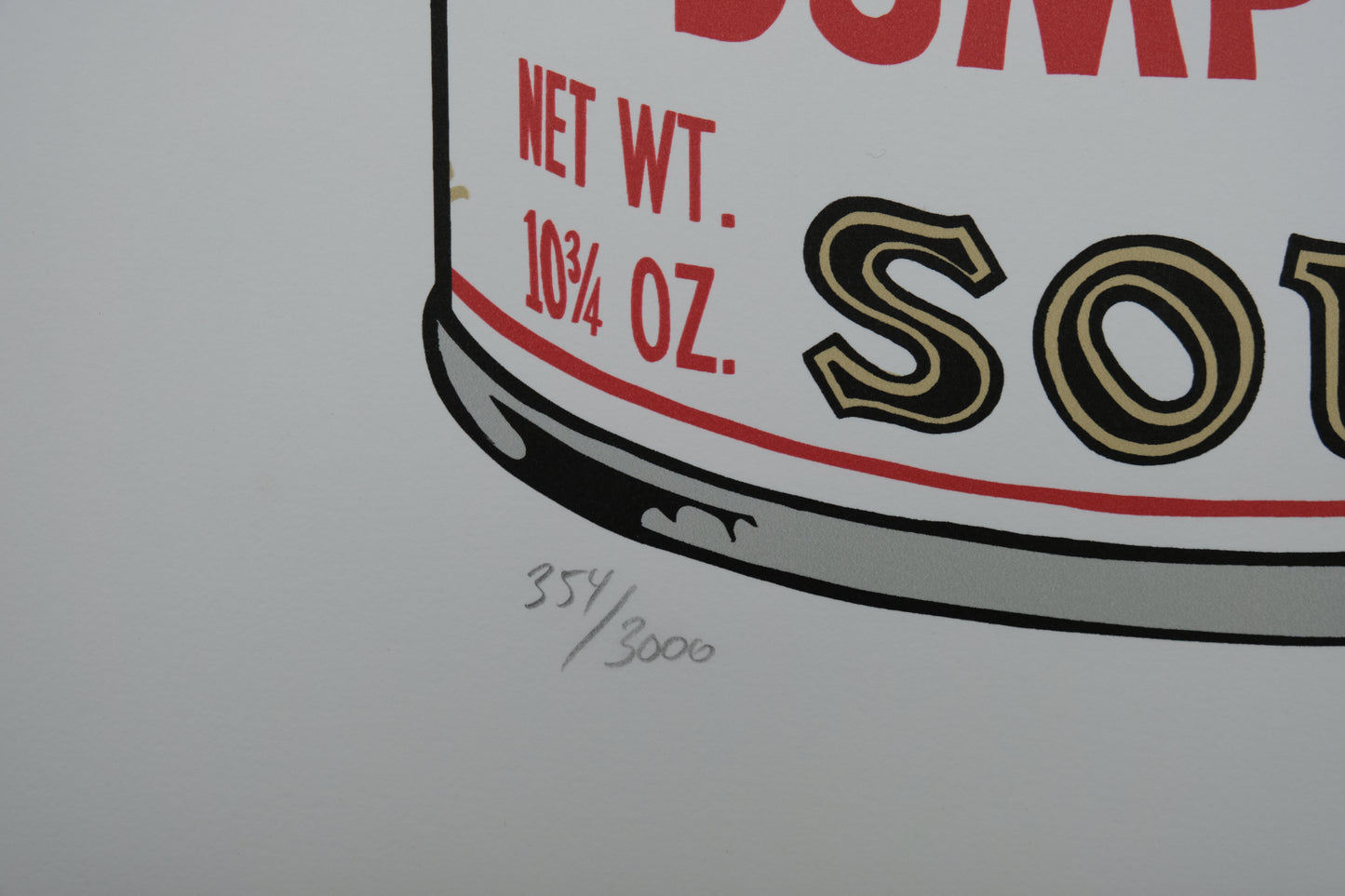 Andy WARHOL : Campbell's Chicken'n dumplings soup - Lithographie signée