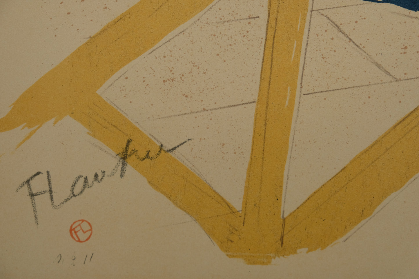 Henri DE TOULOUSE LAUTREC : Femme regardant la mer - Affiche originale signée
