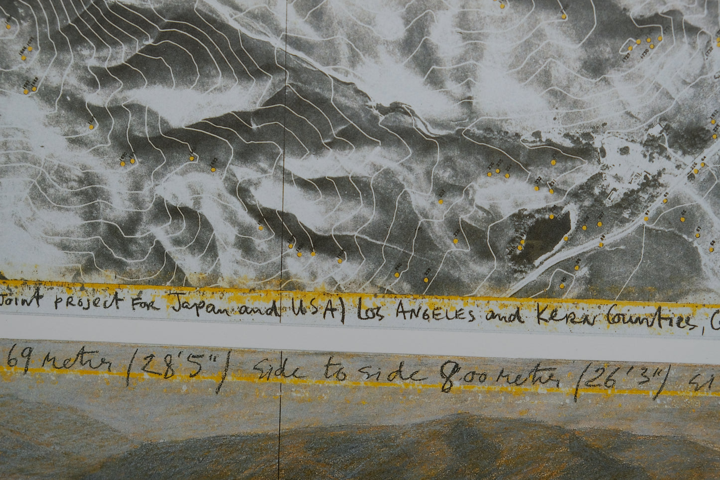 CHRISTO : The umbrellas yellow - Affiche originale