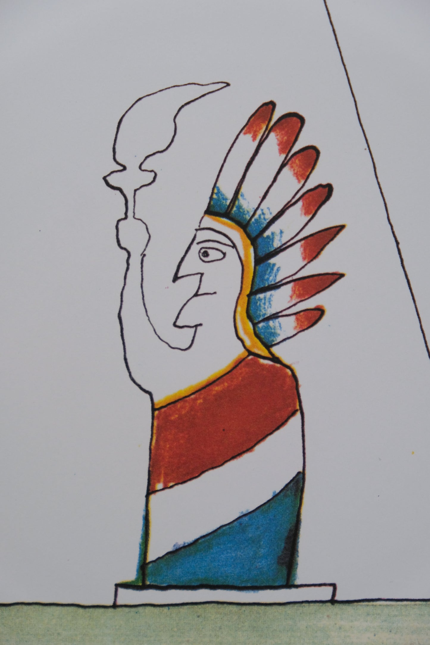 Saul STEINBERG : Chrysler Building - Affiche originale