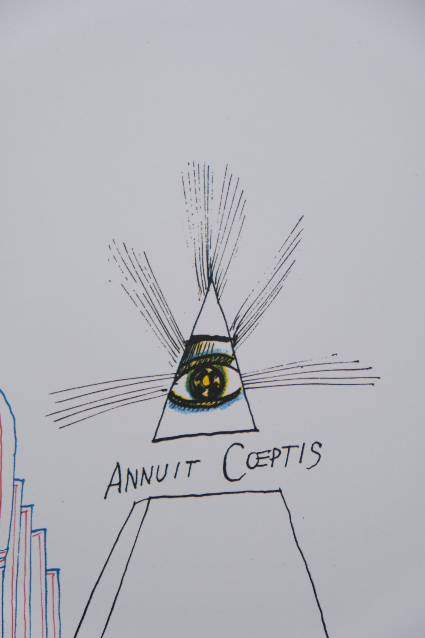Saul STEINBERG : Chrysler Building - Affiche originale