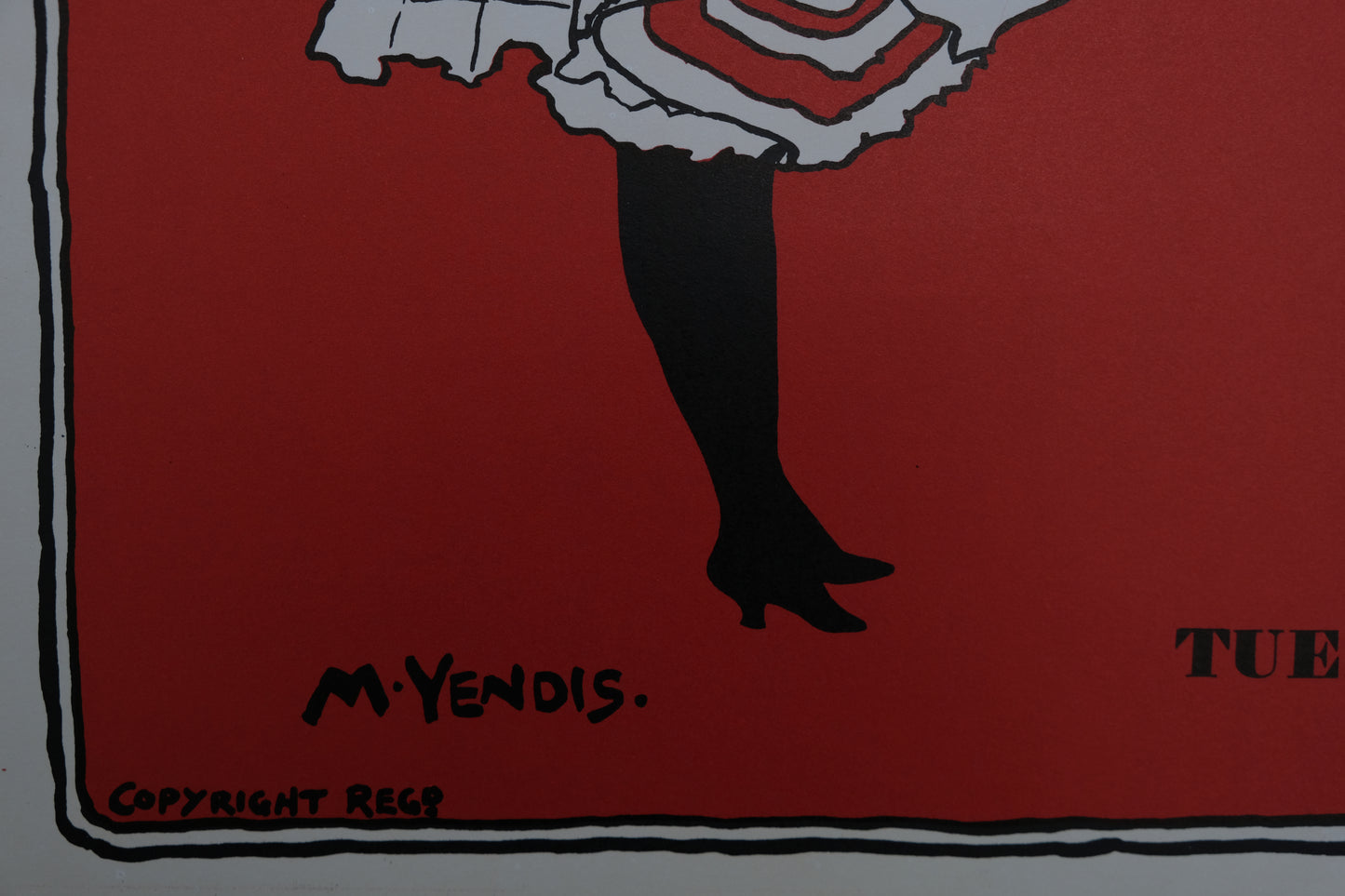 YENDIS : Dandy fifth -Affiche originale signée