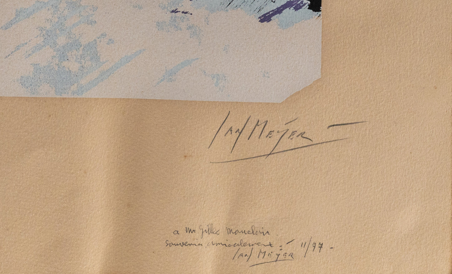 Jan MEYER : La Grèce - Lithographie originale signée et dédicacée
