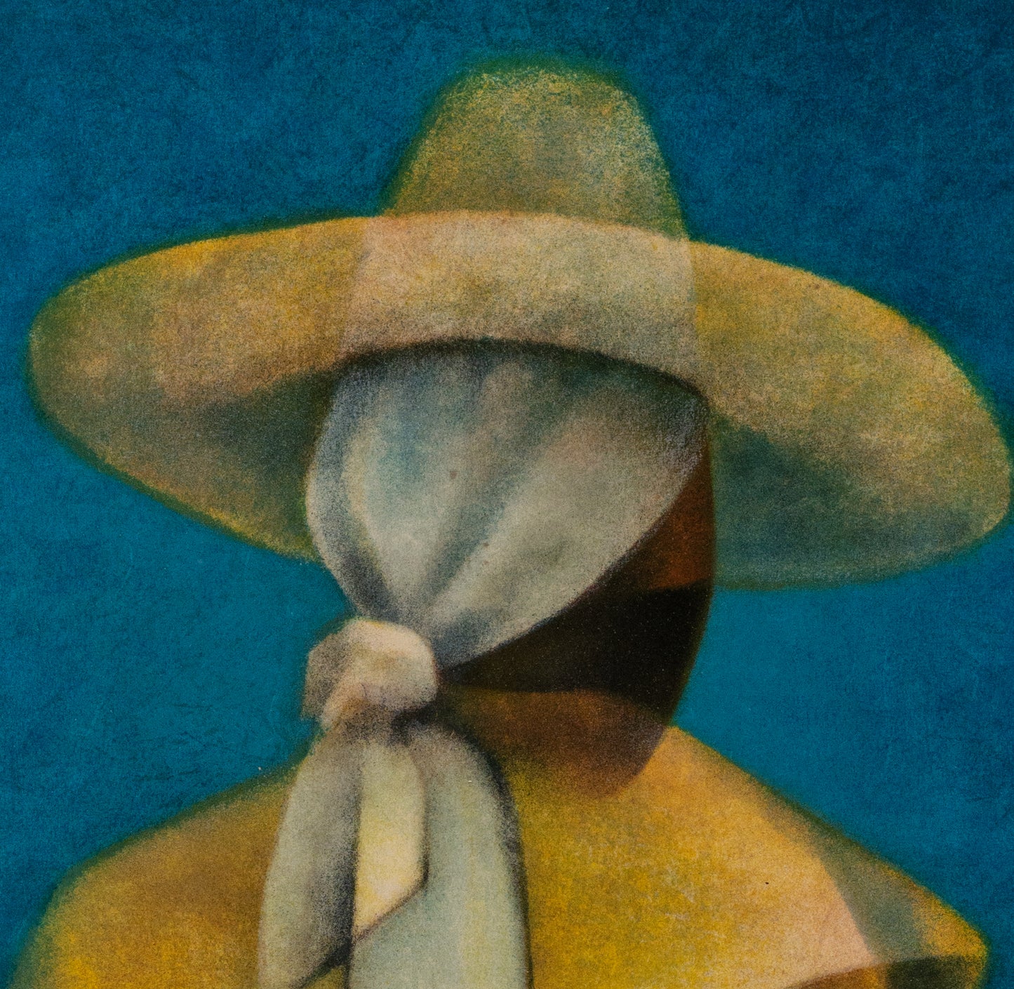 Louis TOFFOLI : Le foulard blanc - Lithographie originale signée