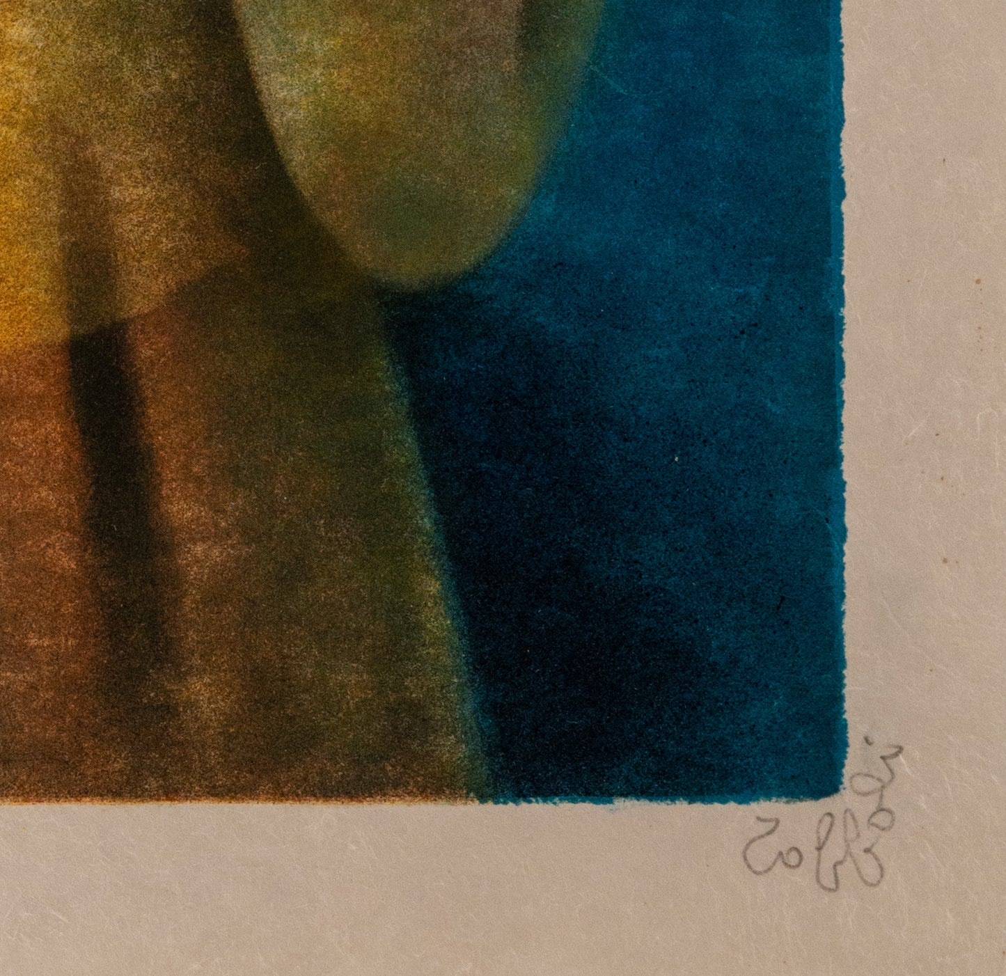 Louis TOFFOLI : Le foulard blanc - Lithographie originale signée