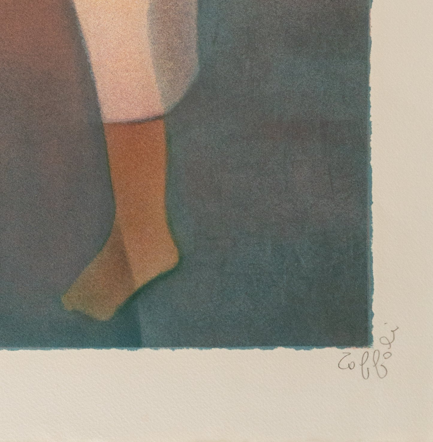 Louis TOFFOLI : Tendresse Maternelle - Lithographie originale signée