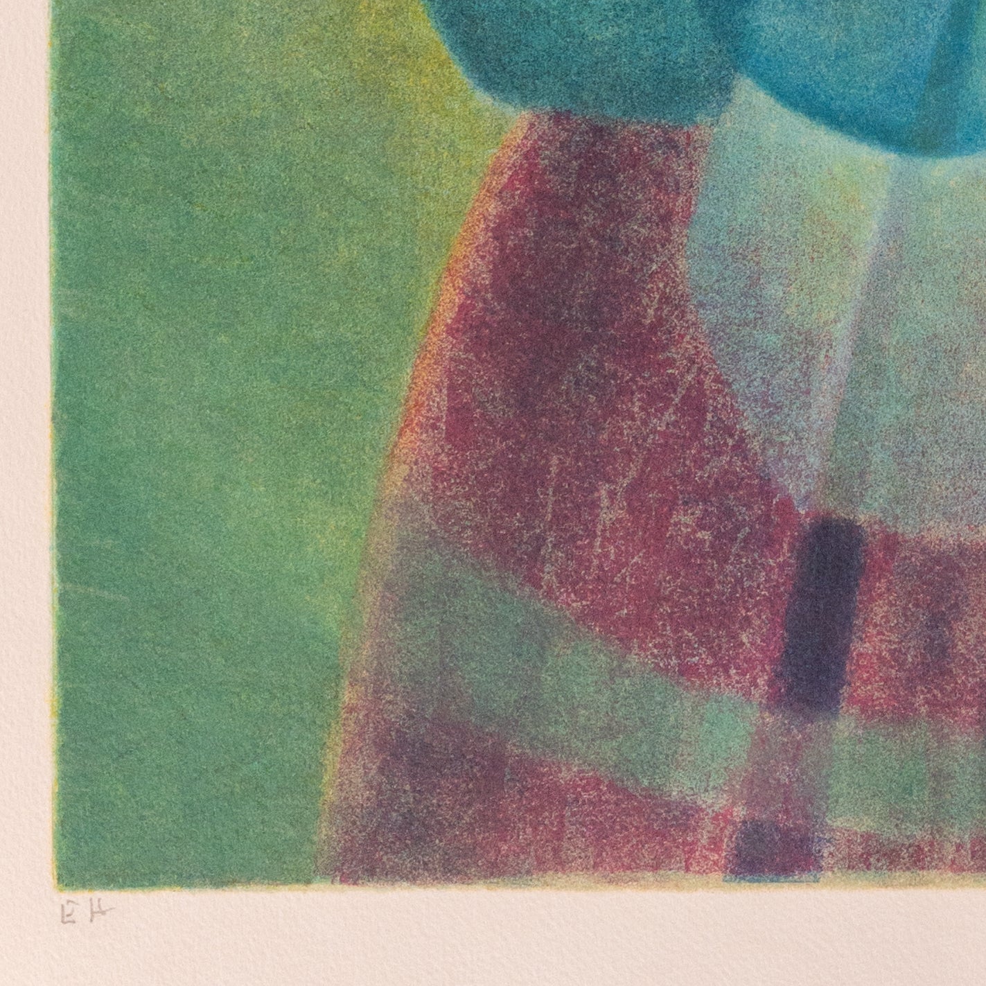 Louis TOFFOLI : La Maternité bleue - Lithographie originale signée
