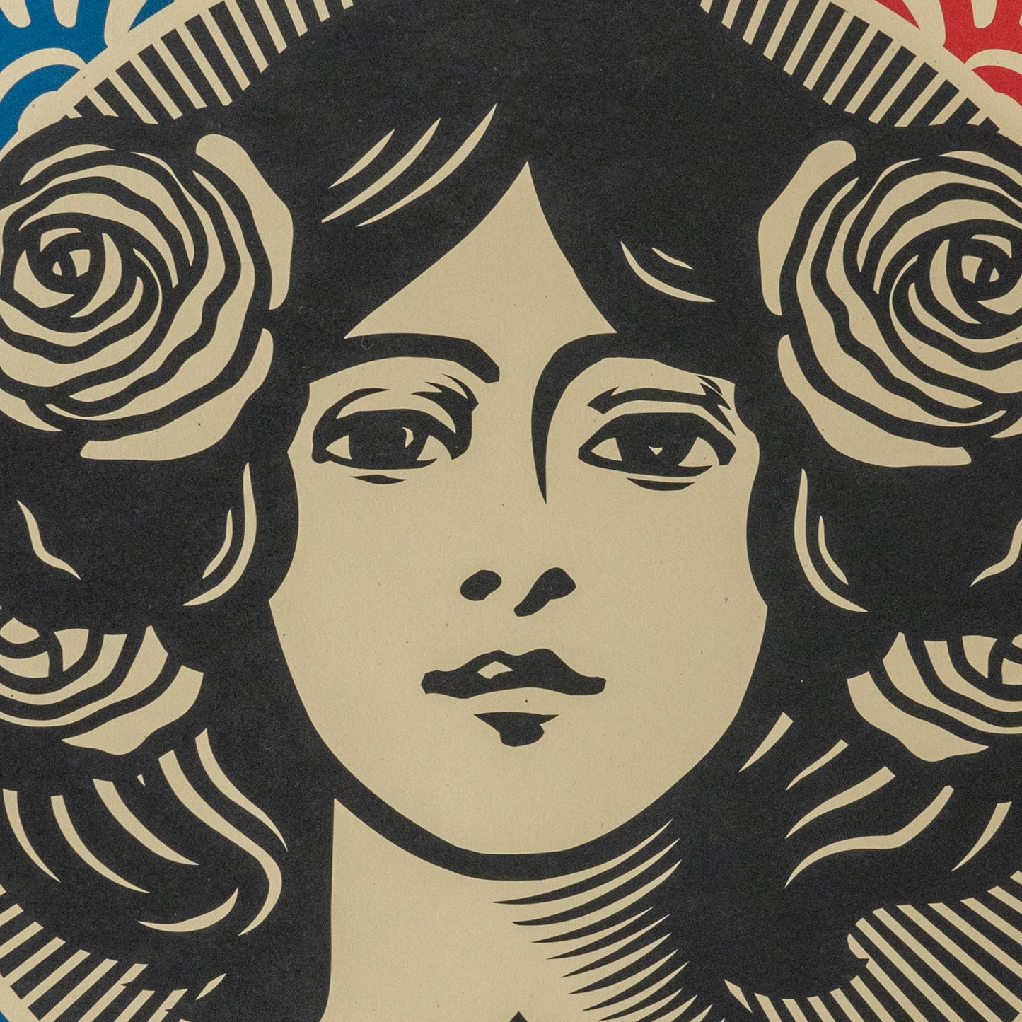 Shepard FAIREY (OBEY) : Liberté, Egalité, Fraternité - Lithographie originale signée