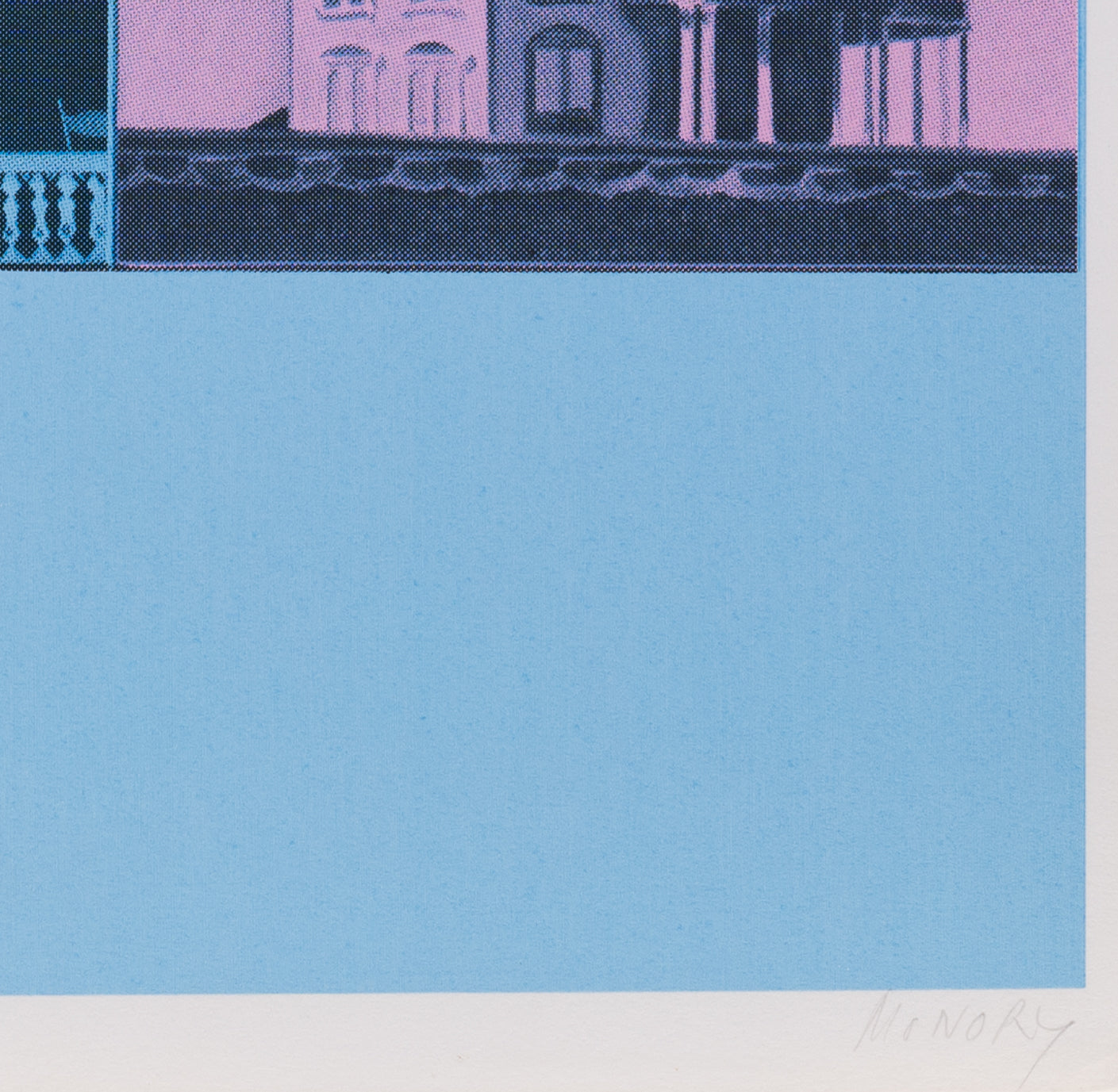 Jacques MONORY : Hommage à Edward Hopper - Sérigraphie originale signée