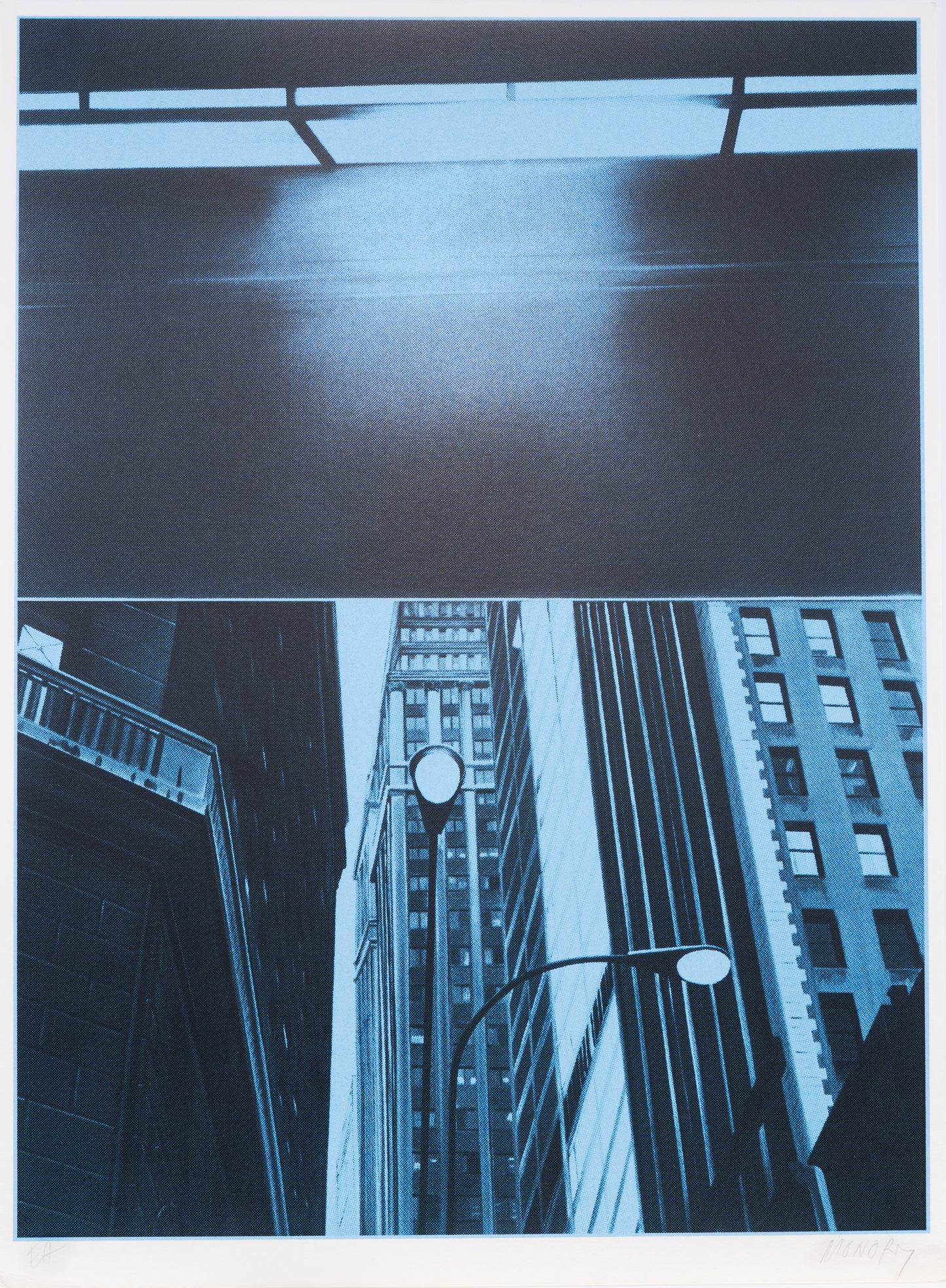 Jacques MONORY : Skycrapers - Sérigraphie originale signée