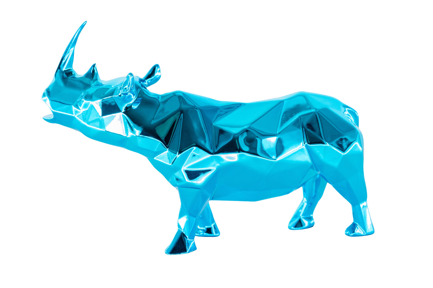 Richard ORLINSKI : Rhino Spirit (Azur Edition) - Sculpture originale