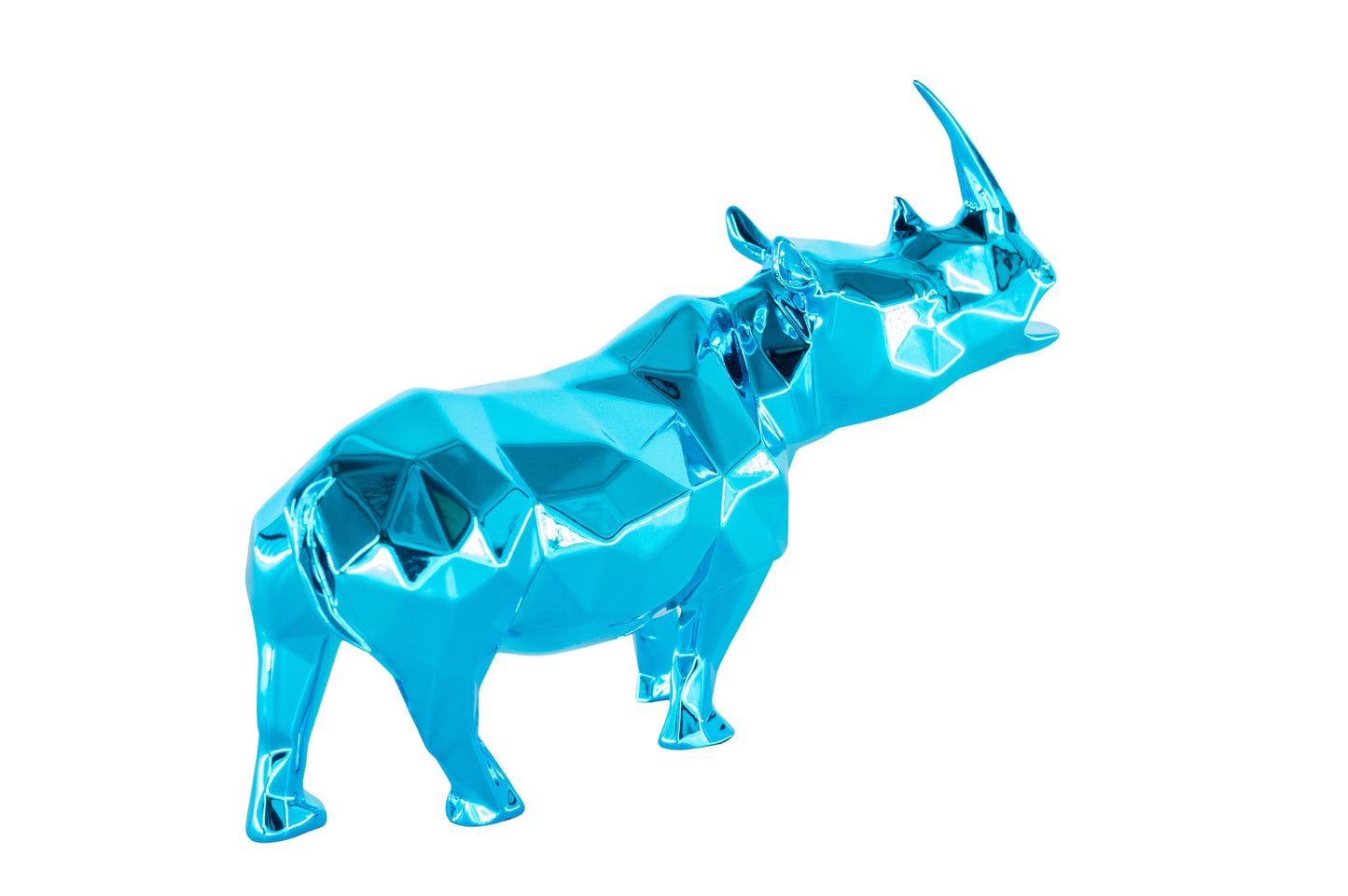 Richard ORLINSKI : Rhino Spirit (Azur Edition) - Sculpture originale