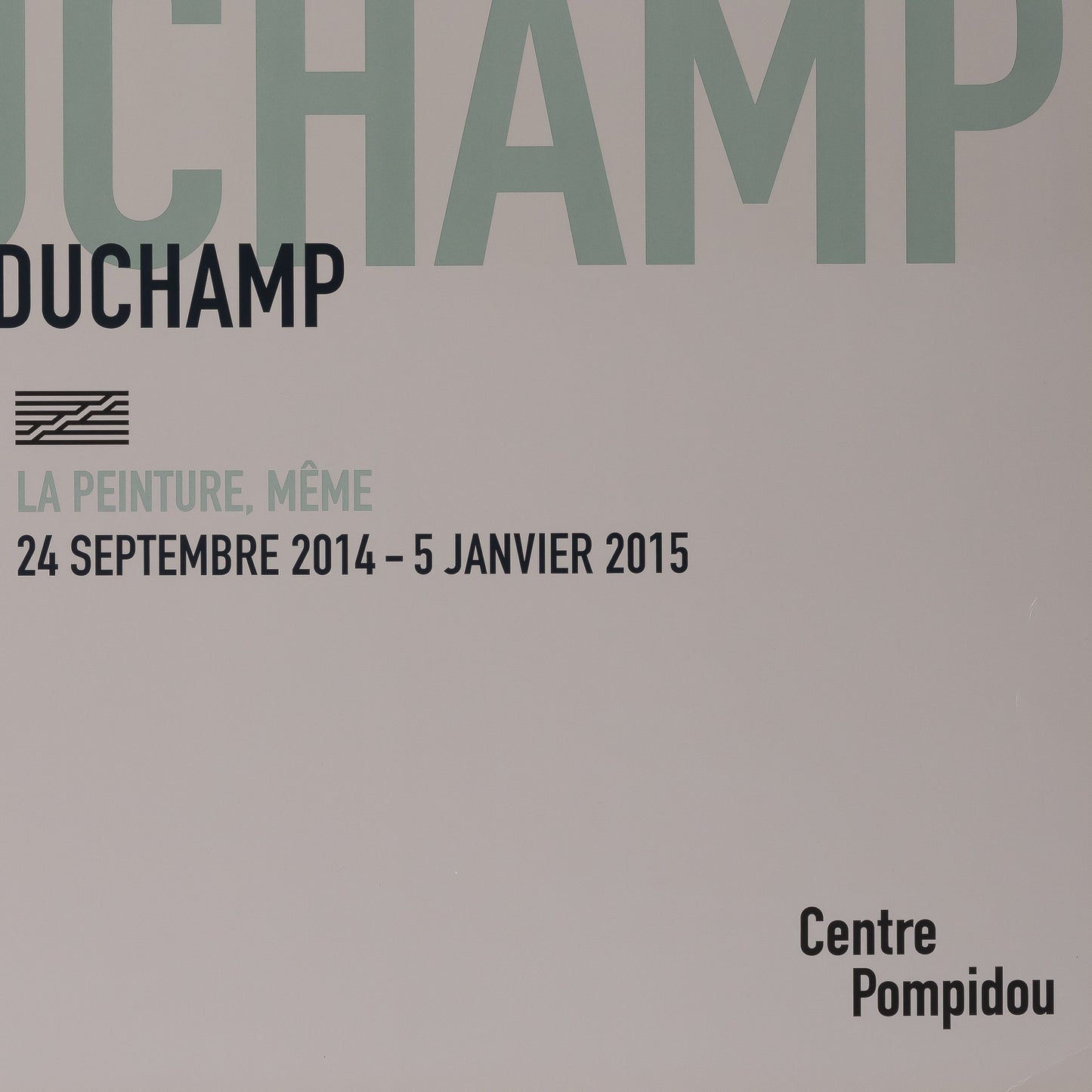 Marcel DUCHAMP : Pompidou 2015 - Affiche originale
