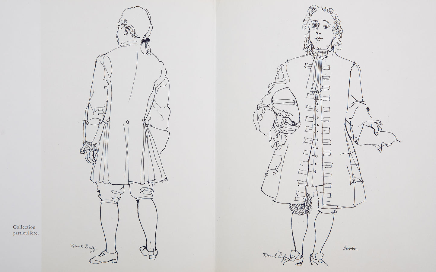 Raoul DUFY : Portrait de Newton - Lithographie signée
