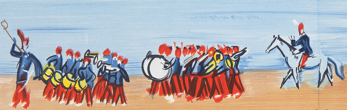 Raoul DUFY : Le défilé du 14 juillet - Lithographie signée