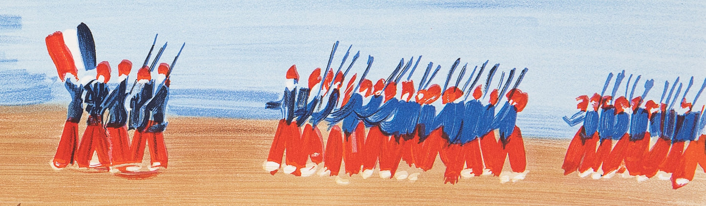 Raoul DUFY : Le défilé du 14 juillet - Lithographie signée