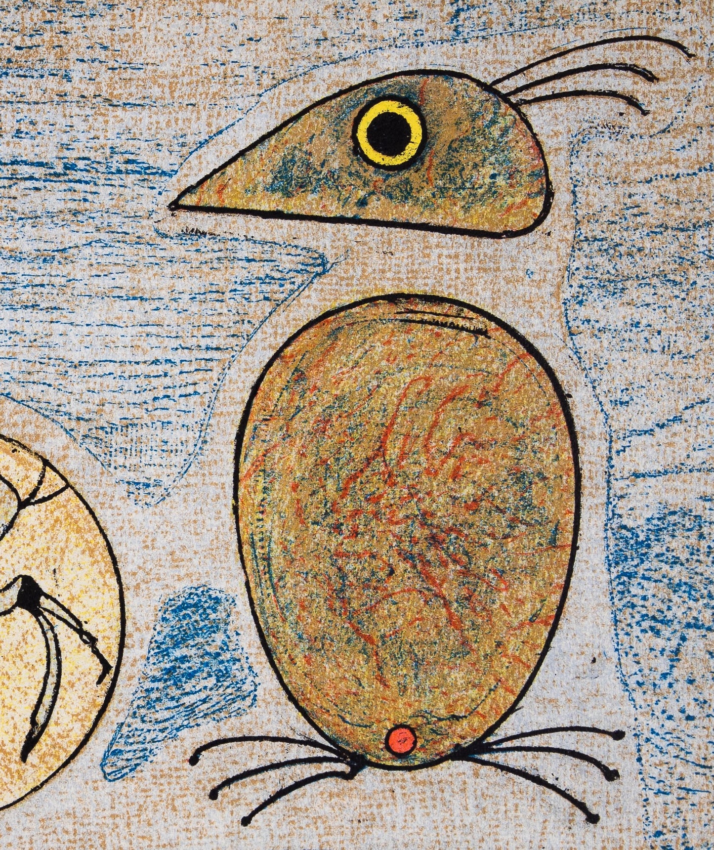 Max ERNST : Rêve surréaliste, les coqs - Lithographie originale signée