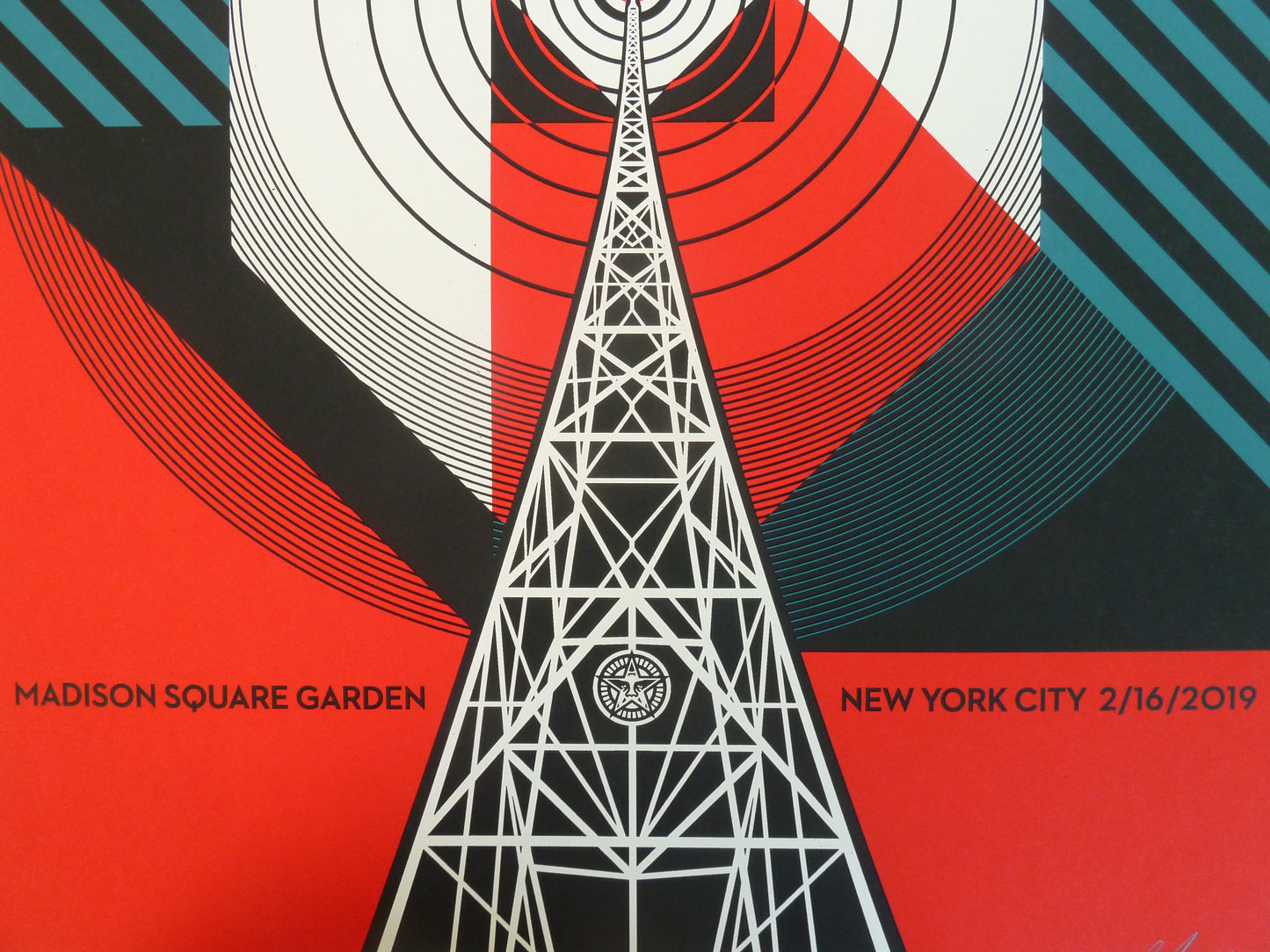 Shepard FAIREY (OBEY) : Interpol - Lithographie originale signée