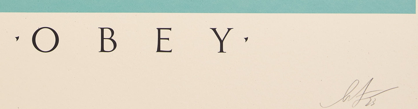 Shepard FAIREY (OBEY) : Shadowplay - Lithographie originale signée