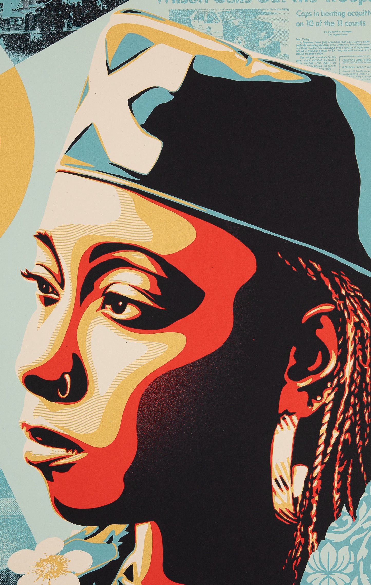 Shepard FAIREY (OBEY) : Eyes on the King Verdict - Lithographie originale signée