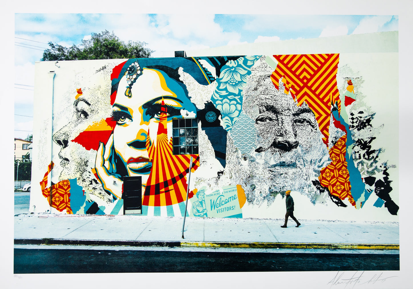 VHILS X OBEY : American dreamers - Lithographie originale signée