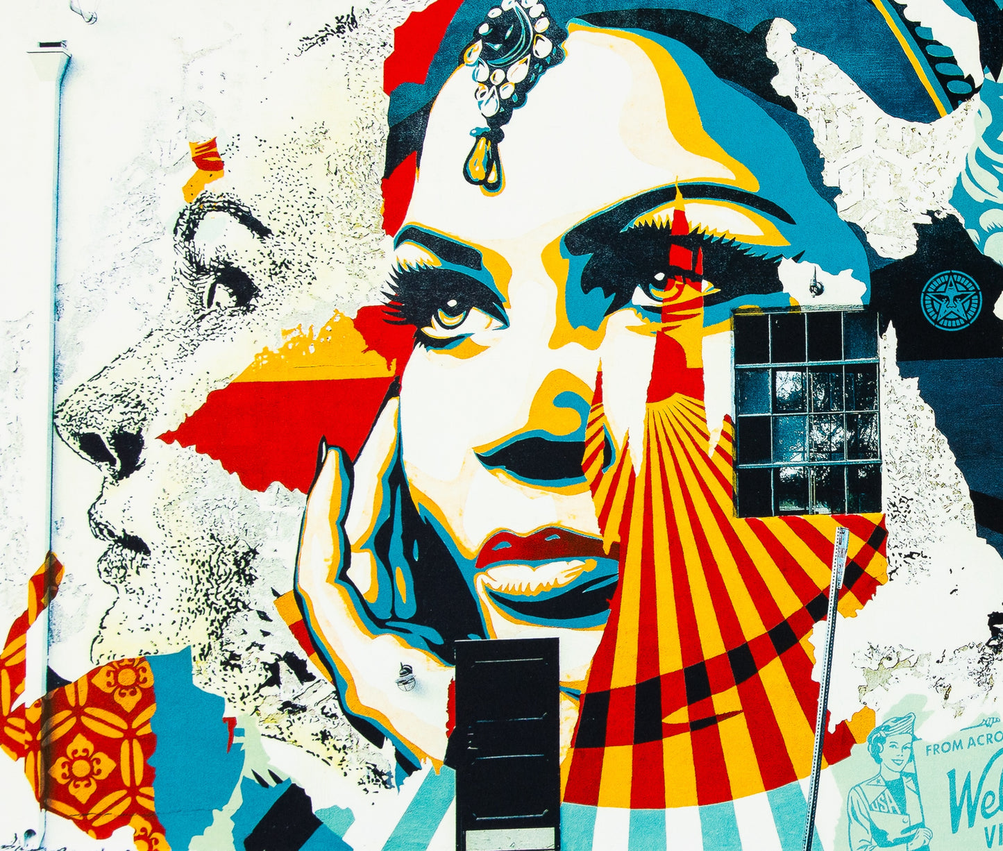 VHILS X OBEY : American dreamers - Lithographie originale signée