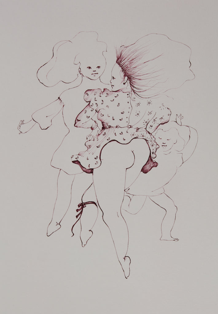 Léonor FINI : La danse des jeunes filles - Gravure originale signée