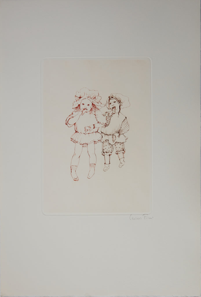 Léonor FINI : Les gourmandes - Gravure originale signée