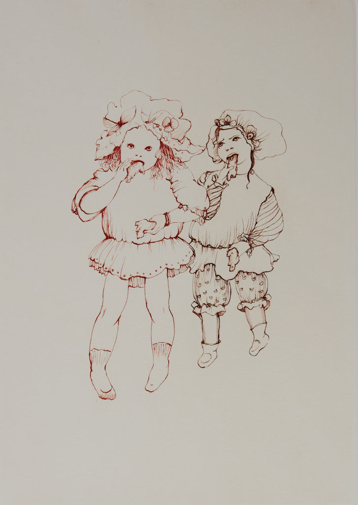 Léonor FINI : Les gourmandes - Gravure originale signée