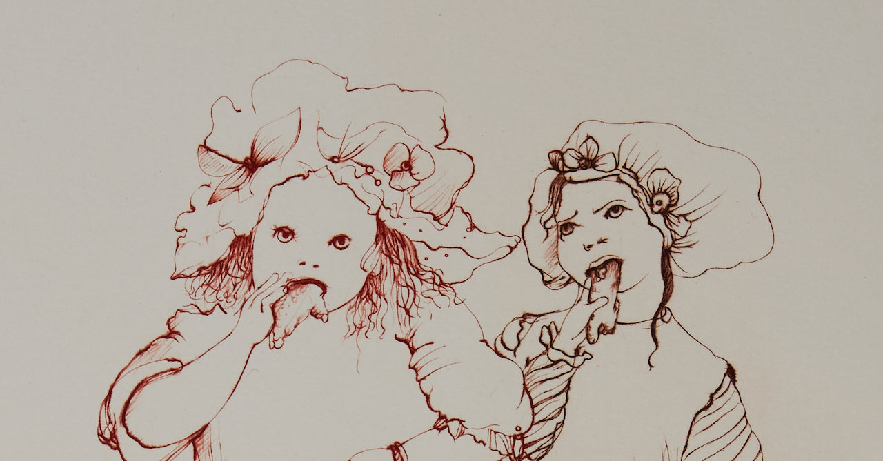 Léonor FINI : Les gourmandes - Gravure originale signée