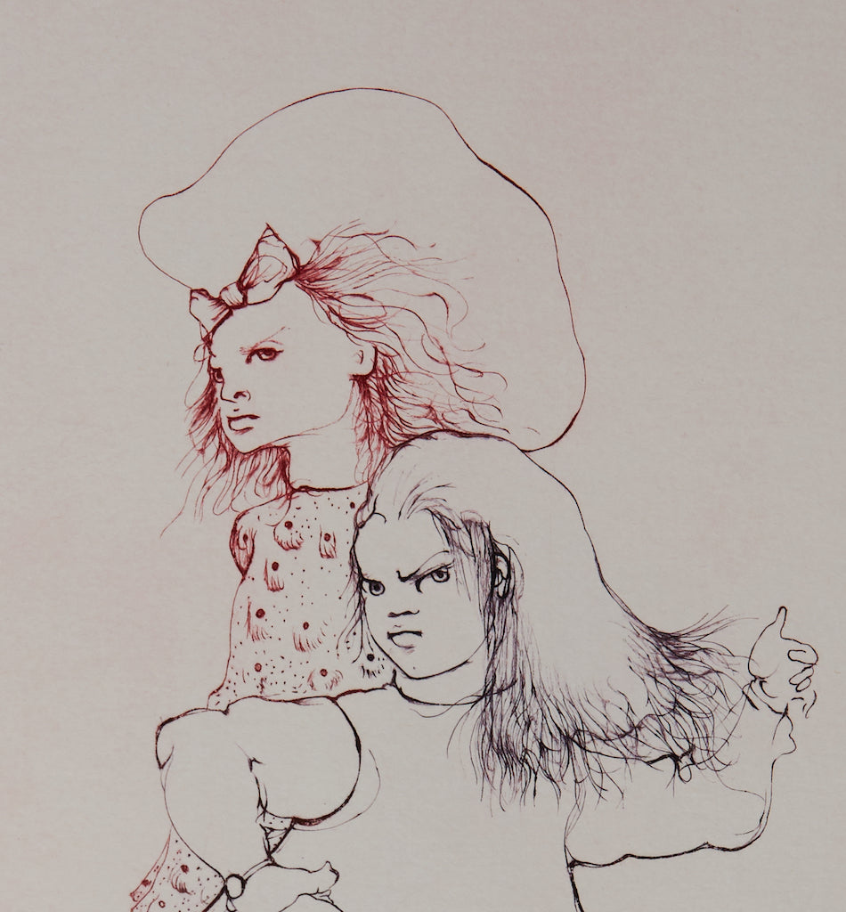 Léonor FINI : Le caprice - Gravure originale signée
