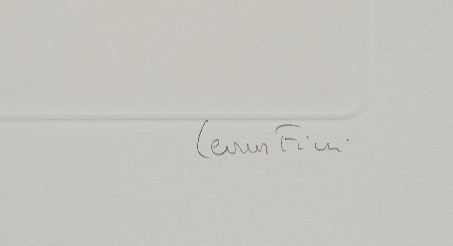 Léonor FINI : Le couronnement du chat - Gravure originale signée