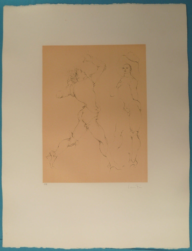 Léonor FINI : La menace - Gravure originale signée