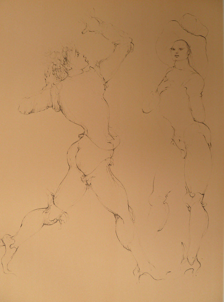 Léonor FINI : La menace - Gravure originale signée