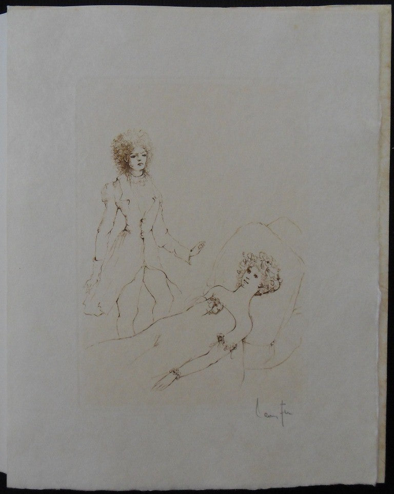 Léonor FINI : Les adieux - Gravure originale signée