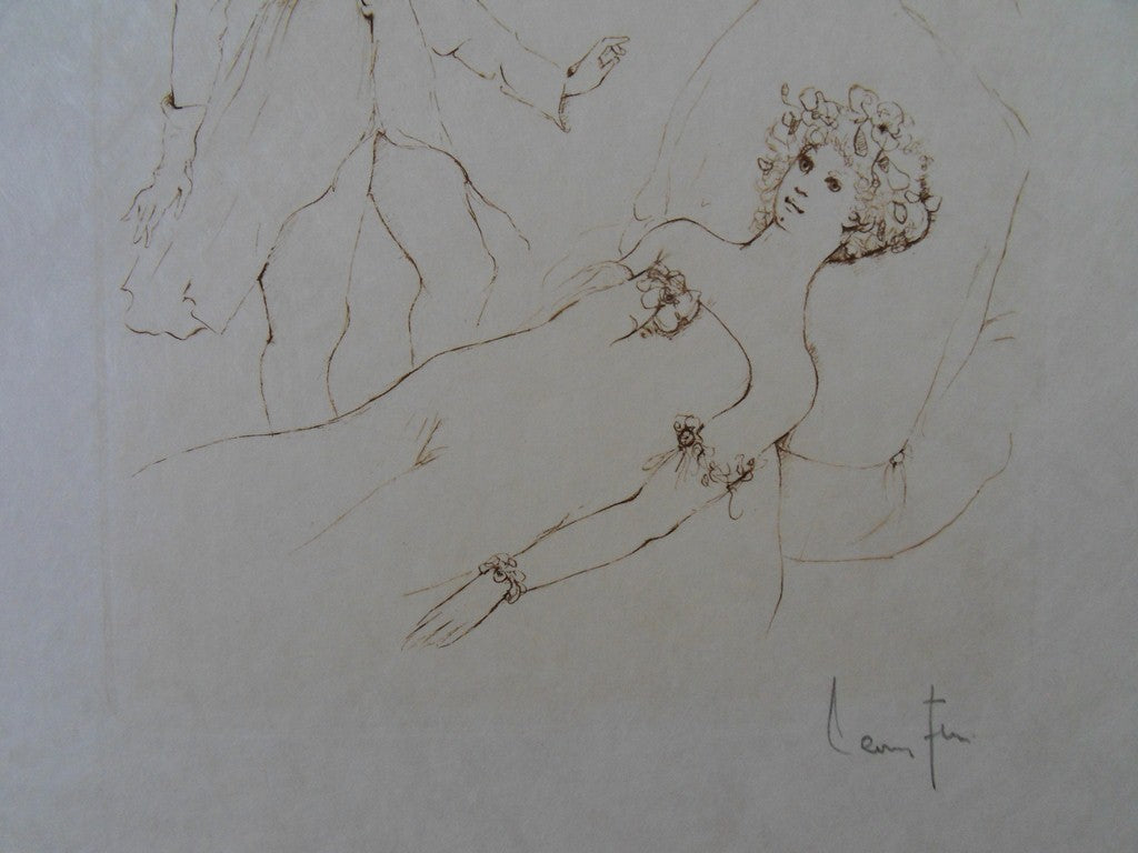Léonor FINI : Les adieux - Gravure originale signée