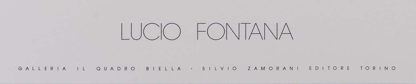 Lucio FONTANA : Concetto Spaziale Verde - Affiche originale en sérigraphie