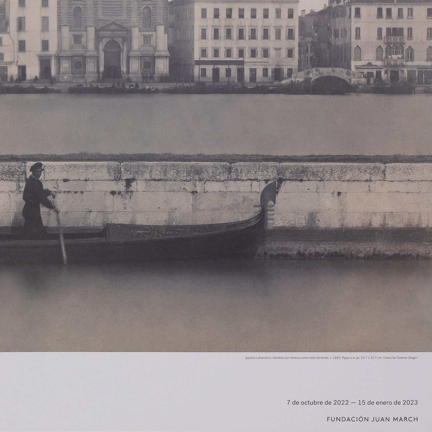 Ippolito LAFRANCHINI : Gondoles à Venise - Affiche originale