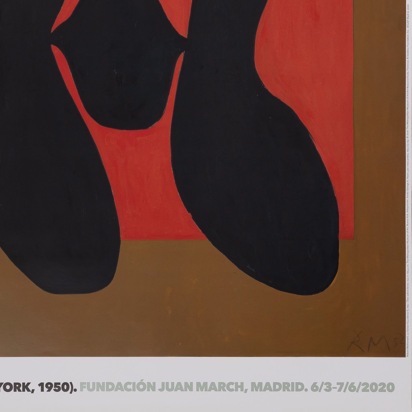 Robert MOTHERWELL : La Danse - Affiche originale signée