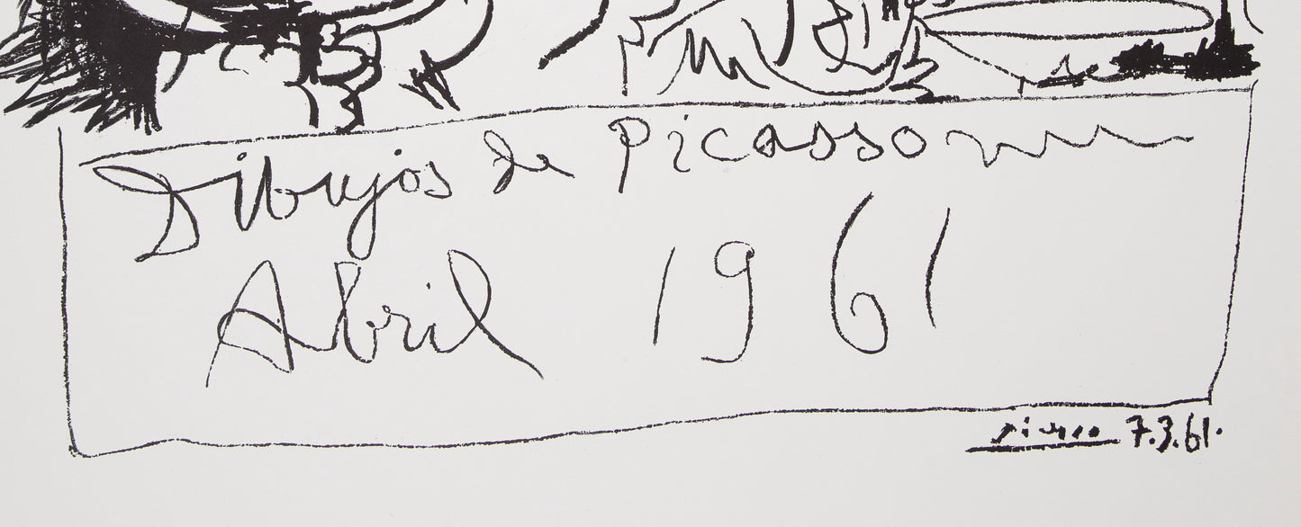 Pablo PICASSO : Exposition de dessins - Lithographie originale signée