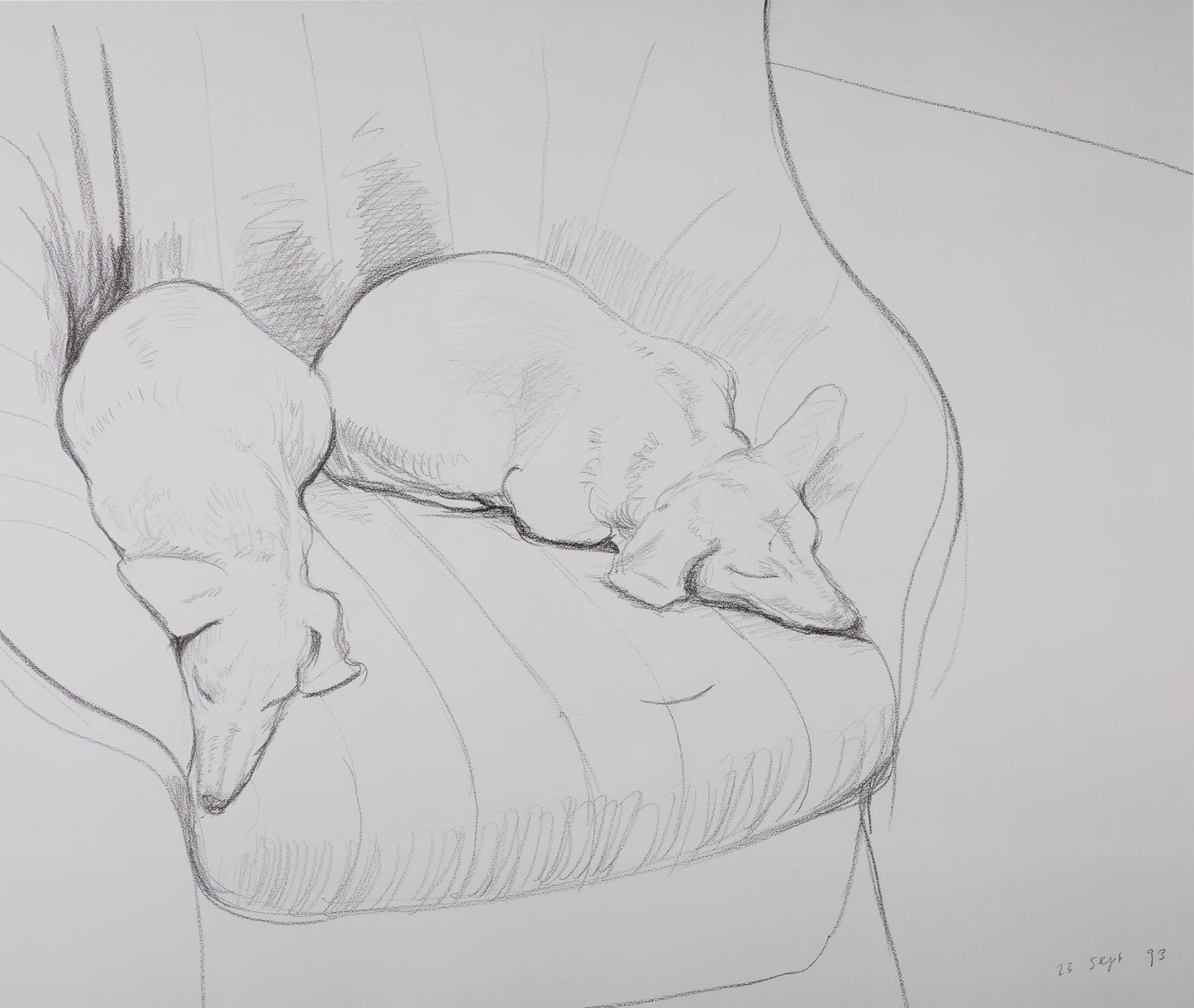 David HOCKNEY : Stanley and Boodge - Affiche originale vintage